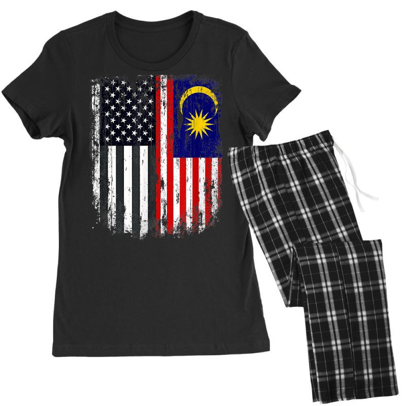 Duel Flag Design Malaysia And American Duel Citizen T Shirt Women's Pajamas Set by xq8pjbeamer | Artistshot