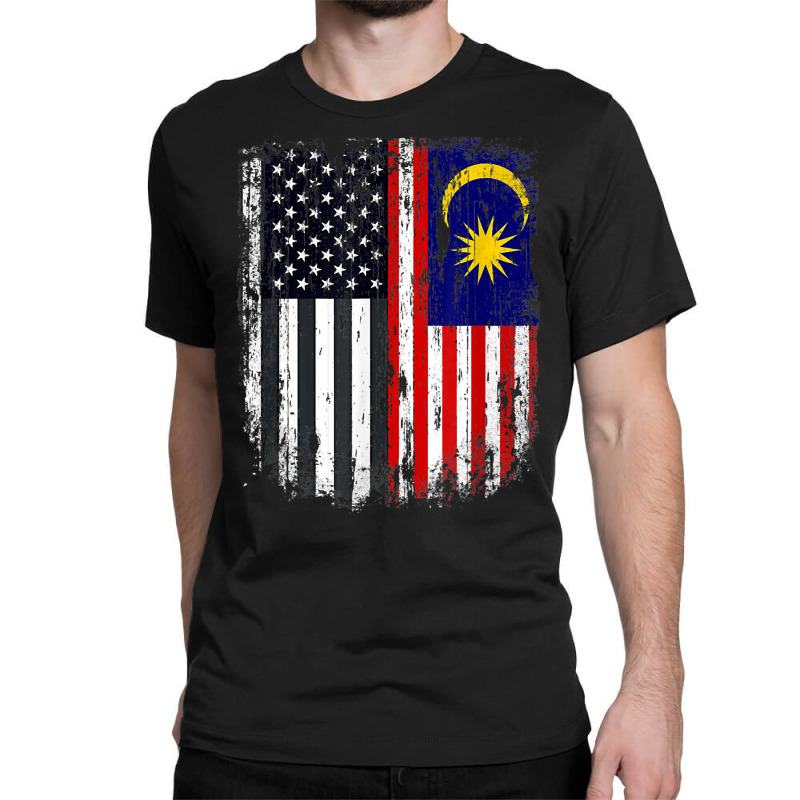 Duel Flag Design Malaysia And American Duel Citizen T Shirt Classic T-shirt by xq8pjbeamer | Artistshot