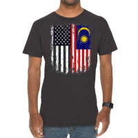 Duel Flag Design Malaysia And American Duel Citizen T Shirt Vintage T-shirt | Artistshot