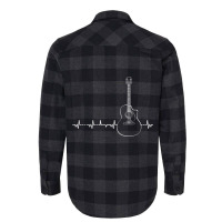 Guitar Heartbeat Pulse - Musical Theme Flannel Shirt | Artistshot