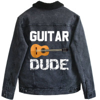 Guitars Acoustic Classical Gift Tee Boys,men,kids Unisex Sherpa-lined Denim Jacket | Artistshot