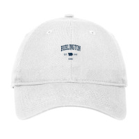 Burlington Iowa Ia Vintage Athletic Navy Sports Design Adjustable Cap | Artistshot