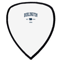 Burlington Iowa Ia Vintage Athletic Navy Sports Design Shield S Patch | Artistshot