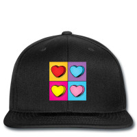 Candy Heart Pop Art Valentine S Day Graphic Printed Hat | Artistshot