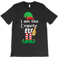 Playa Serena Funny Christmas  Coquito Elf Funny Puerto Rico Matching C T-shirt | Artistshot