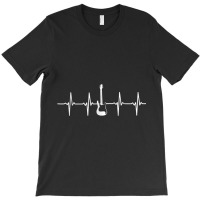 Heartbeat Electric Guitar For Guitarist T-shirt | Artistshot