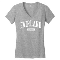 Fairland Oklahoma Ok Vintage Athletic Sports Design T Shirt Women's V-neck T-shirt | Artistshot