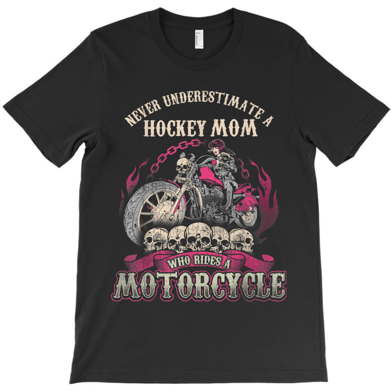 Hockey Biker Chick Lady Mom Motorcycle Tshirt T-shirt | Artistshot