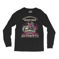 Hockey Biker Chick Lady Mom Motorcycle Tshirt Long Sleeve Shirts | Artistshot