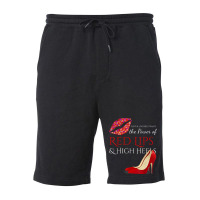 Hot Lips And High Heels . The Power Of Femininity Fleece Short | Artistshot