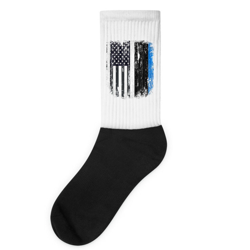 Duel Flag Design Estonia And American Duel Citizen T Shirt Socks | Artistshot