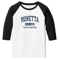 Monetta South Carolina Sc Vintage Athletic Sports Design Youth 3/4 Sleeve | Artistshot