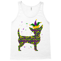 Funny Dog Mardi Gras, Cute Leopard Chihuahua Puppy Lover T Shirt Tank Top | Artistshot