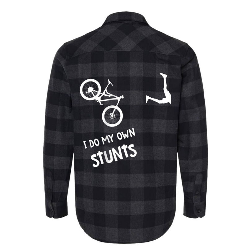 I Do My Own Stunts Mountain Bike Shirt - Funny Mtb Flannel Shirt | Artistshot