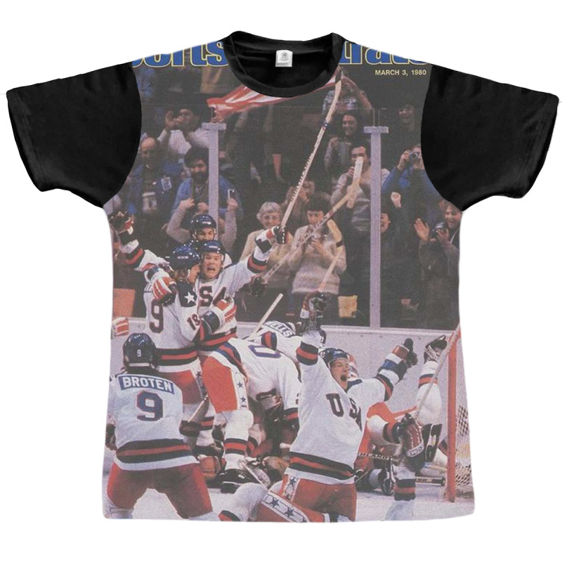 Usa Hockey, 1980 Winter Olympics Sports Illustrated Cover Graphic T-shirt | Artistshot