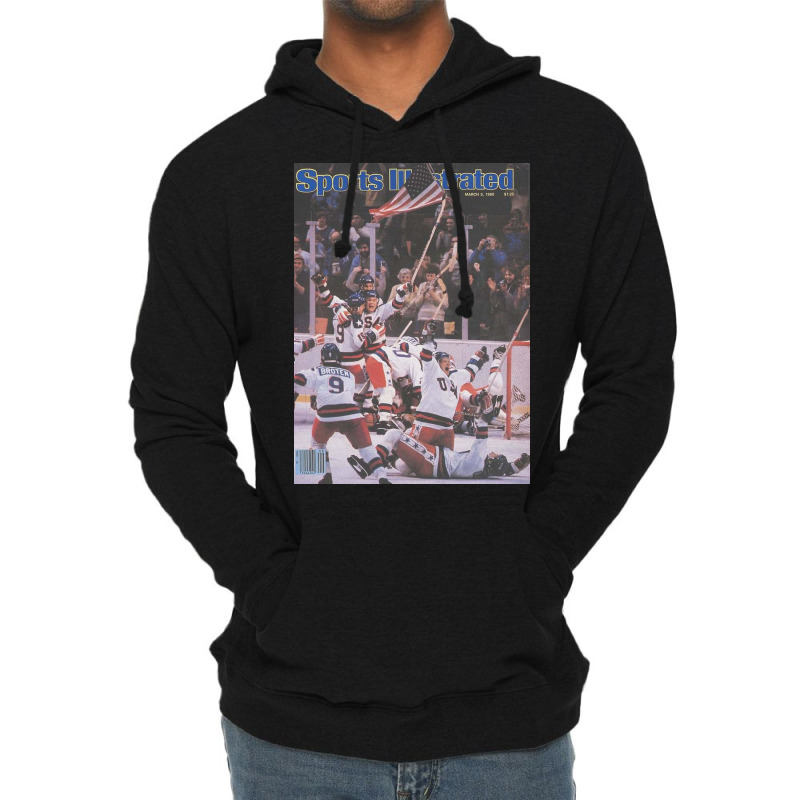 Usa Hockey, 1980 Winter Olympics Sports Illustrated Cover Lightweight Hoodie | Artistshot