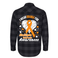 I Wear Orange For Multiple Sclerosis Awareness Shirt Tshirt Flannel Shirt | Artistshot