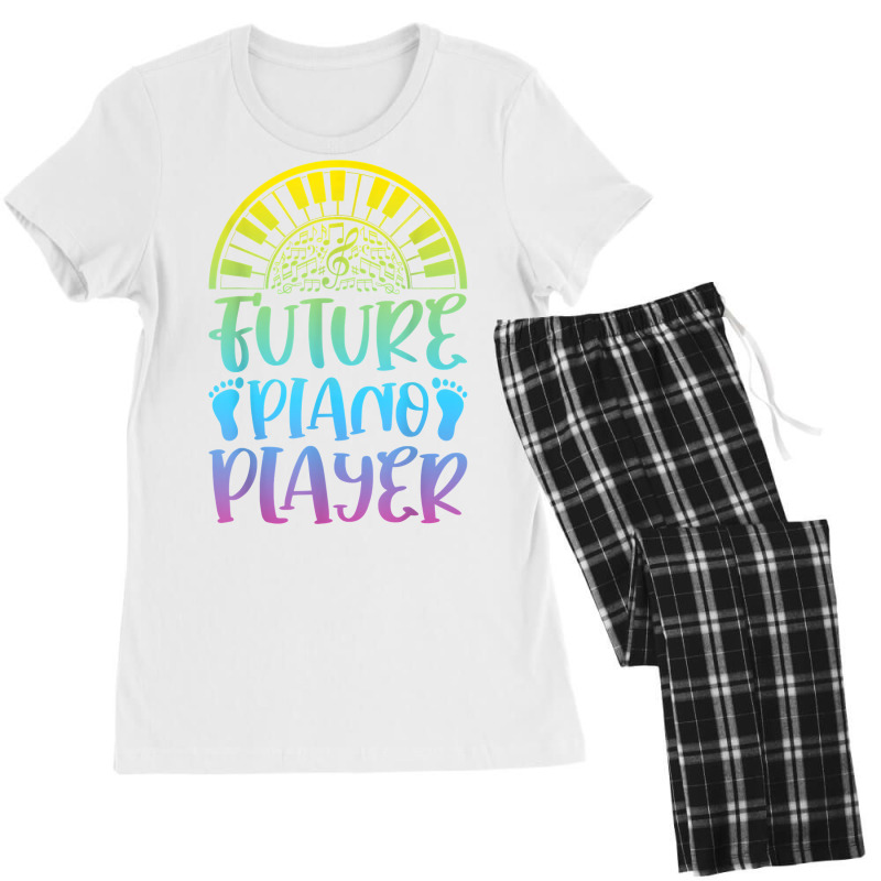 Future Piano Player   Keboard Player Piano Music T Shirt Women's Pajamas Set by xq8pjbeamer | Artistshot