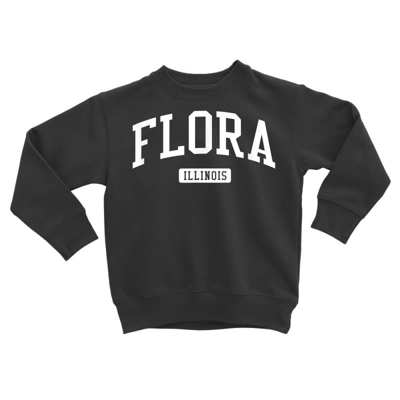 Flora Illinois Il Vintage Athletic Sports Design T Shirt Toddler Sweatshirt by anselmpru9bt | Artistshot