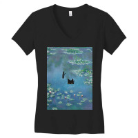 Monet Cat, Cat Lovers Gift Ideas Women's V-neck T-shirt | Artistshot