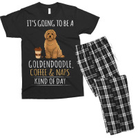 It's Going To Be A Goldendoodle Coffee And Naps Kind Of Day Men's T-shirt Pajama Set | Artistshot