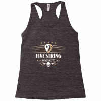 Five String Society For 5 String Bass Guitar Players Pullover Racerback Tank | Artistshot