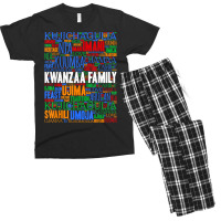 Kwanzaa Family 7 Principles T Shirt Men's T-shirt Pajama Set | Artistshot