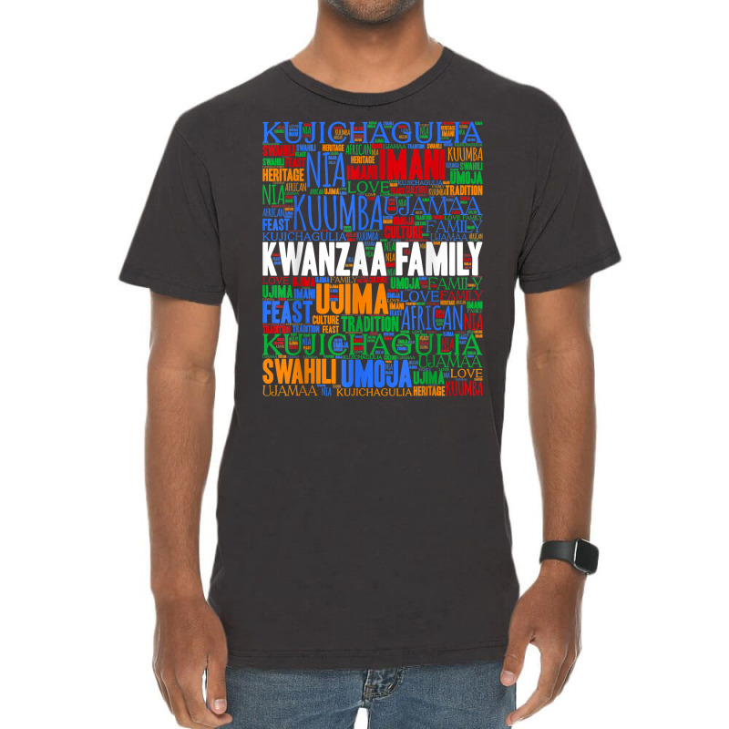 Kwanzaa Family 7 Principles T Shirt Vintage T-Shirt by tawny4okburd | Artistshot