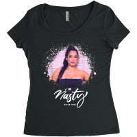 Graffiti Style With Nasty Latin Woman Sexy Photography T Shirt Women's Triblend Scoop T-shirt | Artistshot