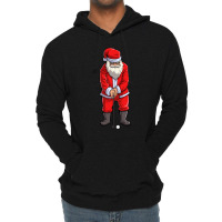 Golf Santa Golfer Christmas Club Hat Ball Sport Gift  1 Lightweight Hoodie | Artistshot