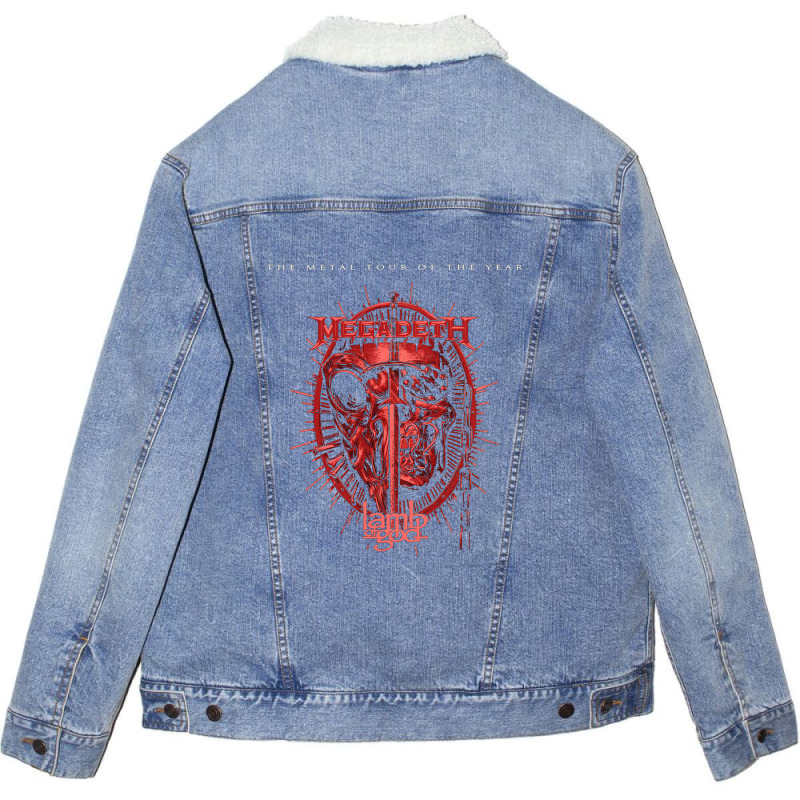 Lamb Of God Unisex Sherpa-Lined Denim Jacket by RandallMitchell | Artistshot