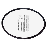 Funny Job Title American Flag Direct Support Professional T Shirt Oval Patch | Artistshot