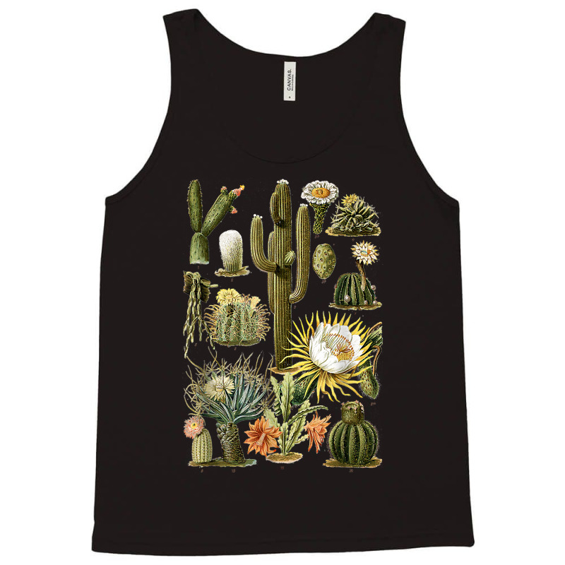 Succulent Plants Cactus Wildflowers Botanicals For Gardening T Shirt Tank Top by joeykujalat4t | Artistshot