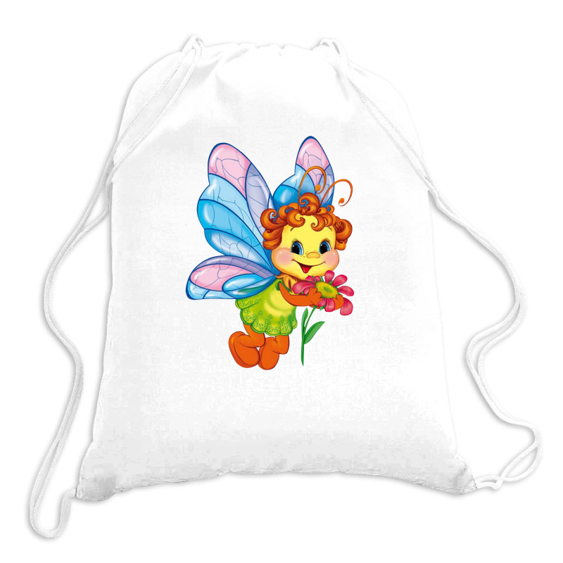 Butterfly Bee Drawstring Bags | Artistshot