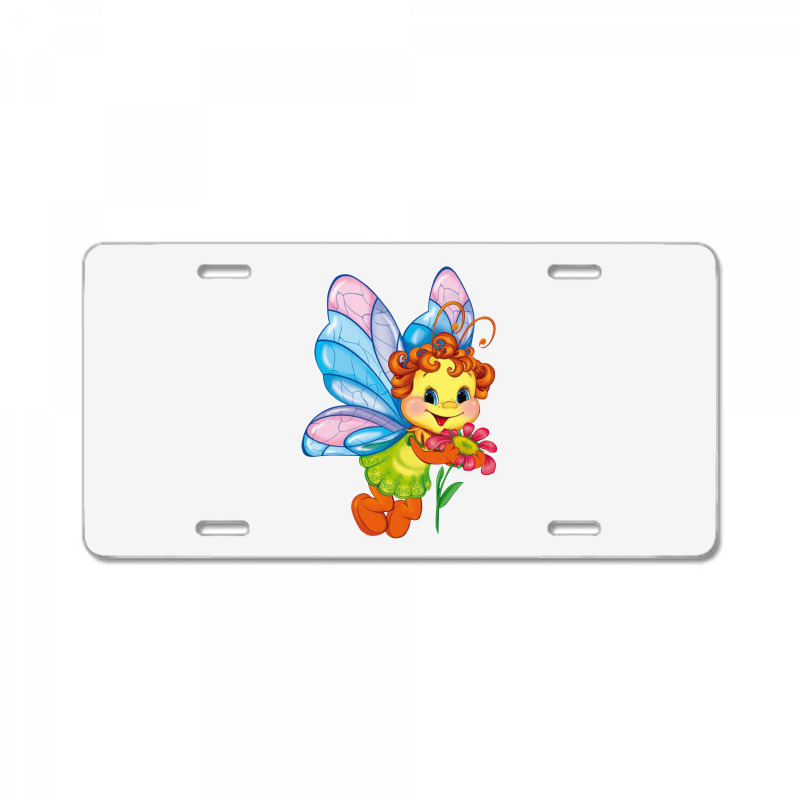 Butterfly Bee License Plate | Artistshot