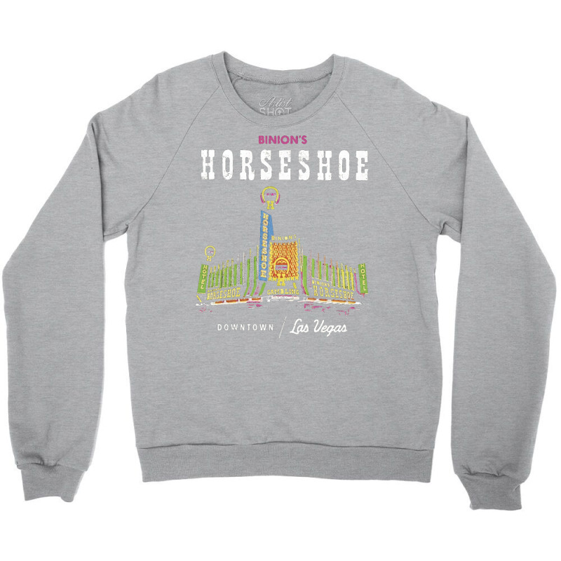 Binion's Horseshoe Hotel Casino Vintage Retro Las Vegas Funny Nostalgi Crewneck Sweatshirt by archatkikkam | Artistshot