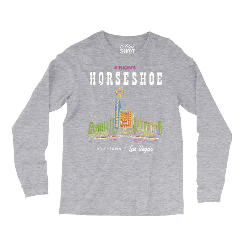 Binion's Horseshoe Hotel Casino Vintage Retro Las Vegas Funny Nostalgi Long Sleeve Shirts by archatkikkam | Artistshot