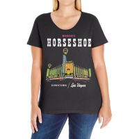 Binion's Horseshoe Hotel Casino Vintage Retro Las Vegas Funny Nostalgi Ladies Curvy T-shirt | Artistshot