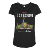 Binion's Horseshoe Hotel Casino Vintage Retro Las Vegas Funny Nostalgi Maternity Scoop Neck T-shirt | Artistshot