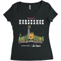 Binion's Horseshoe Hotel Casino Vintage Retro Las Travel Aesthetic Hip Women's Triblend Scoop T-shirt | Artistshot