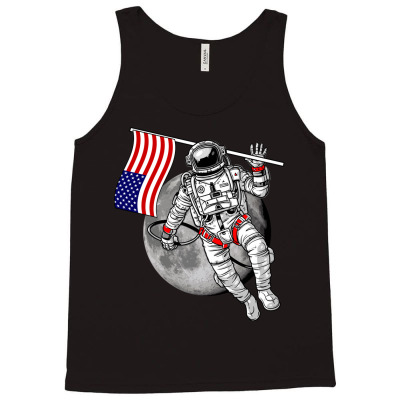 Pride Astronaut With American Flag In Galaxy Space T Shirt Tank Top Designed By Ngocjohn83
