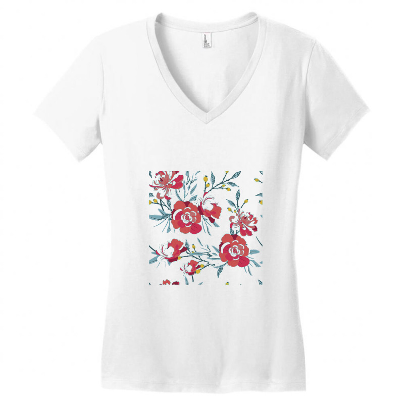 Spring Blooms  Spring Blooming Petals Women's V-Neck T-Shirt by abadiva | Artistshot