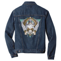 Digimon Of Hope Angemon  Angel Wings  Patamon Nature Girl Nostalgia  ( Men Denim Jacket | Artistshot