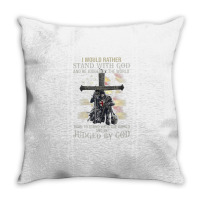 Jesus Cross Knight Templar Stand With God Judge By The World Throw Pillow | Artistshot