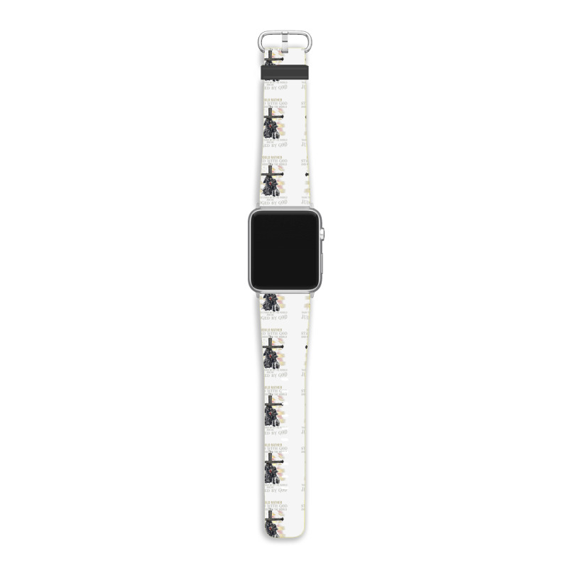 Jesus Cross Knight Templar Stand With God Judge By The World Apple Watch Band | Artistshot