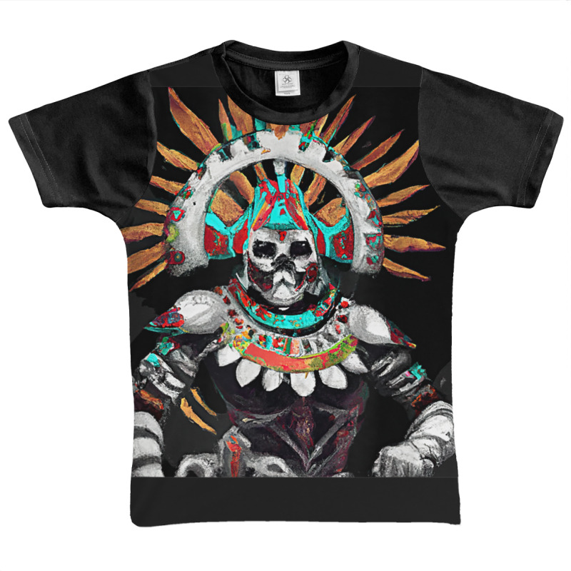 Dia De Los Muertos Aztec Warrior Calavera Mayan Mythology Graphic Youth T-shirt by ChristinaMarieCavanaugh | Artistshot