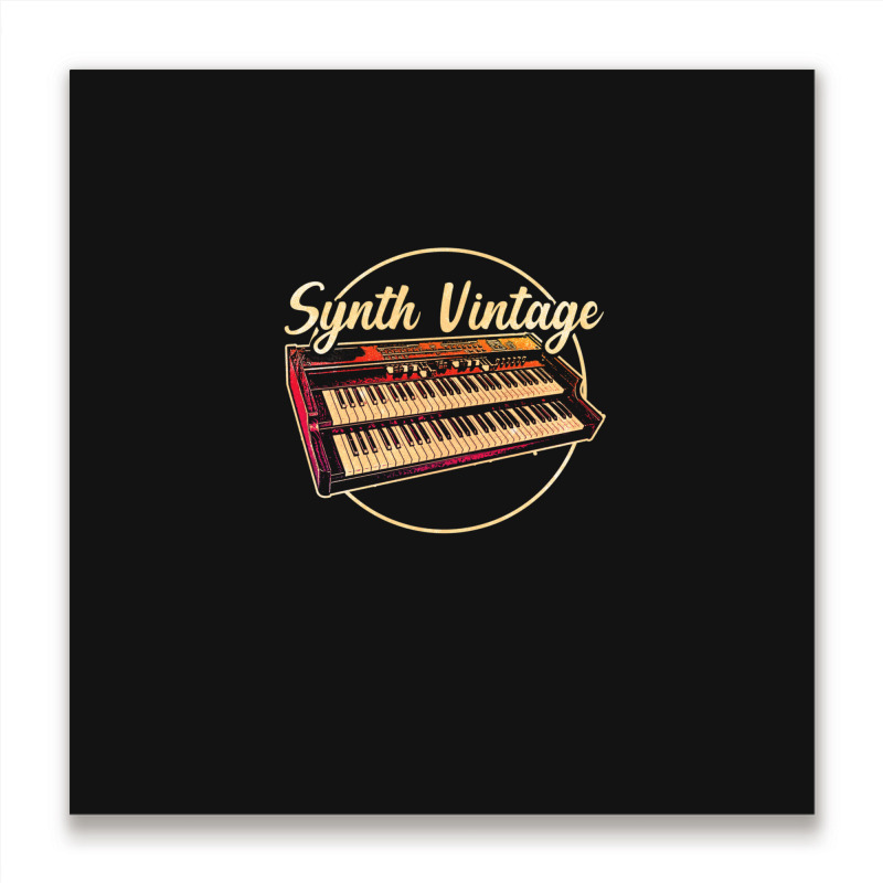 Digital Keyboard Synthesizer Metal Print Square | Artistshot