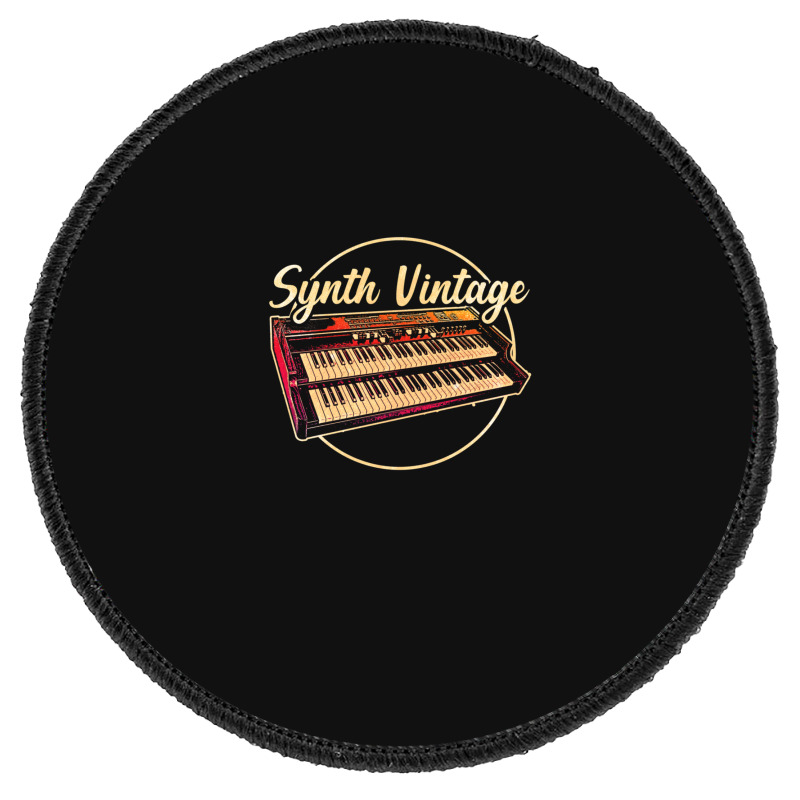 Digital Keyboard Synthesizer Round Patch | Artistshot