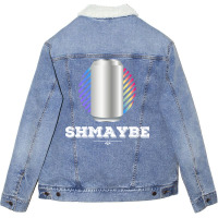 Shmaybe. Unisex Sherpa-lined Denim Jacket | Artistshot