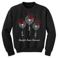 Hemolytic Anemia Awareness Faith Hope Love Dandelion T Shirt Youth Sweatshirt | Artistshot